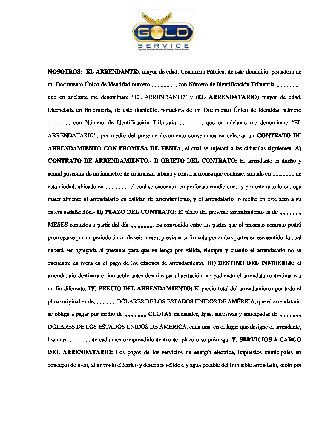 MODELO-DE-CONTRATO-DE-ARRENDAMIENTO-DE-INMUEBLE-CON-PROMESA-DE-VENTA -  Abogados de El Salvador