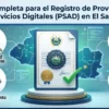 Registro de Proveedores de Servicios Digitales (PSAD) en El Salvador